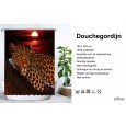 Ulticool Douchegordijn - Panter Luipaard - 180 x 200 cm - met 12 ringen 