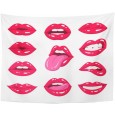 Ulticool - Lippen Sexy Kiss Lippenstift - Wandkleed - 200x150 cm - Groot wandtapijt - Poster