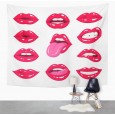 Ulticool - Lippen Sexy Kiss Lippenstift - Wandkleed - 200x150 cm - Groot wandtapijt - Poster