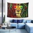 Ulticool - Reggae Rasta Jamaica Leeuw Bril - Wandkleed - 200x150 cm - Groot wandtapijt - Poster