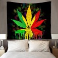 Ulticool - Wiet Weed Reggae Rasta Cannabis Natuur - Wandkleed - 200x150 cm - Groot wandtapijt - Poster