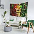 Ulticool - Reggae Rasta Jamaica Leeuw Bril - Wandkleed - 200x150 cm - Groot wandtapijt - Poster