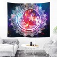 Ulticool - Mandala Wit Zon Maan - Wandkleed - 200x150 cm - Groot wandtapijt - Poster 