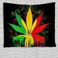 Ulticool - Wiet Weed Reggae Rasta Cannabis Natuur - Wandkleed - 200x150 cm - Groot wandtapijt - Poster