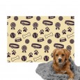 Ulticool - Deken Hondenmand - Hond Kat Poes - Dierenprint - Fleece - Plaid op Bank - Mat Kussen - Achterbank Auto Kofferbak - Accessoire Versiering 