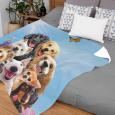 Ulticool - Deken - Hond Dier Honden - Zachte Fleece Flanel voor Warmte - 200x150 cm - Plaid - Accessoires - Versiering Decoratie Woonkamer Slaapkamer 
