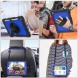 iPad 10.2 (2019 & 2020 & 2021) case / hoes met screenprotector, handriem en schouderriem voor Horeca en Bouw Blauw