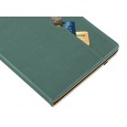 Dasaja iPad 10.9 (2022) / iPad 11 (2025) leren hoes groen met pen houder