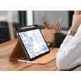 Dasaja iPad 10.9 (2022) / iPad 11 (2025) leren hoes paars met pen houder