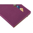 Dasaja iPad 10.9 (2022) / iPad 11 (2025) leren hoes paars met pen houder