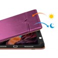 Dasaja iPad 10.9 (2022) / iPad 11 (2025) leren hoes paars met pen houder
