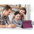 Dasaja iPad 10.9 (2022) / iPad 11 (2025) leren hoes paars met pen houder