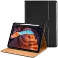 Dasaja iPad 10.9 (2022) / iPad 11 (2025) leren hoes zwart met pen houder