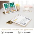 Dasaja Premium vouwbare hoes / case voor iPad 9.7 (2017 / 2018) champagne goud