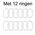 12 douchegordijn ringen gratis