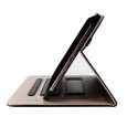 iPad Air 4 (2020) / Air 5 (2022) / M2 (2024) / M3 (2025) leren hoes bruin / zwart incl. standaard met 3 standen