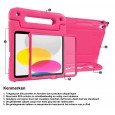 iPad 10.9 (2022) kinderhoes roze met ingebouwde screenprotector