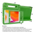 iPad 10.2 (2019 / 2020 / 2021) kinderhoes groen met ingebouwde screenprotector