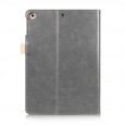 iPad Air 1 / Air 2 / 9.7 (2017) leren case / hoes grijs incl. standaard met 3 standen