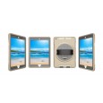 360 graden draaibare, rugged, iPad 9.7 (2017 & 2018) / Air 2 / Pro 9.7 case met screenprotector goud