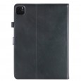 iPad Pro 12.9 (2020 / 2021 / 2022) leren hoes / case zwart