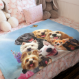 Ulticool - Deken - Hond Dieren Honden - Kinderkamer Babykamer - Zacht Fleece Flanel - 150x100 cm - Plaid - Accessoires - Dekentje Versiering Decoratie Jeugdkamer Meisje Jongen