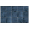 Ulticool Decoratie Sticker Tegels - Blauw Aardewerk Jeans - Muurstickers - 15x15 cm - 15 stuks Plakfolie Tegelstickers - Plaktegels Zelfklevend - Sticktiles - Badkamer - Keuken 