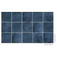 Ulticool Decoratie Sticker Tegels - Blauw Aardewerk Jeans - Muurstickers - 15x15 cm - 15 stuks Plakfolie Tegelstickers - Plaktegels Zelfklevend - Sticktiles - Badkamer - Keuken 