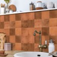 Ulticool Decoratie Sticker Tegels - Terracotta Aardewerk Zand - 15x15 cm - 15 stuks Plakfolie Tegelstickers - Plaktegels Zelfklevend - Sticktiles - Badkamer - Keuken - WC - Gang - Toilet 