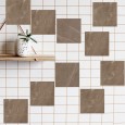 Ulticool Decoratie Sticker Tegels - Beige Marmer Sepia Bruin - Muurstickers - 15x15 cm - 15 stuks Plakfolie Tegelstickers - Plaktegels Zelfklevend - Sticktiles - Badkamer - Keuken 