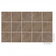 Ulticool Decoratie Sticker Tegels - Beige Marmer Sepia Bruin - Muurstickers - 15x15 cm - 15 stuks Plakfolie Tegelstickers - Plaktegels Zelfklevend - Sticktiles - Badkamer - Keuken 