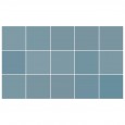 Ulticool Decoratie Sticker Tegels - Grijs Blauw Oceaan - Meubelfolie Decoratiefolie Folie Keukenkast  - 15x15 cm - 15 stuks Plakfolie Tegelstickers - Plaktegels Zelfklevend - Sticktiles - Badkamer - Keuken 