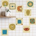 Ulticool Decoratie Sticker Tegels - Egypte Oudheid Mythologie - Meubelfolie - 15x15 cm - 15 stuks Folie Keukenkast Tegelstickers Meubel stickers - Plaktegels Zelfklevend - Badkamer - Keuken