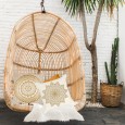 Ulticool - Buitenkussens - Mandala Goud Beige Bohemian Hippie - Sierkussens Buiten Waterbestendig - Set van 2 Kussens 45 x 45 cm Vierkant 
