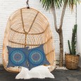 Ulticool - Buitenkussen Hoes - Mandala Blauw - Sierkussens Buiten Waterbestendig - Set van 2 Kussens 45 x 45 cm Vierkant 
