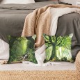 Ulticool - Kussenhoes - Natuur Bomen Waterval - Set van 2 stuks - Sierkussens 45x45 cm - Sierkussenhoes Accessoires - Kussentjes Bank voor Decoratie Woonkamer Slaapkamer Jeugdkamer Kinderkamer Babykamer - Groen