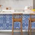 Ulticool Decoratie Sticker Tegels - Nederland Blauw Wit - 15x15 cm - 15 stuks Plakfolie Tegelstickers - Plaktegels Zelfklevend - Sticktiles - Badkamer - Keuken 