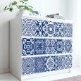 Ulticool Decoratie Sticker Tegels - Nederland Blauw Wit - 15x15 cm - 15 stuks Plakfolie Tegelstickers - Plaktegels Zelfklevend - Sticktiles - Badkamer - Keuken 