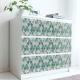 Ulticool Decoratie Sticker Tegels - Geometrische Wanddecoratie Figuren Groen Grijs - 15x15 cm - 15 stuks Plakfolie Tegelstickers - Plaktegels Zelfklevend - Sticktiles - Badkamer - Keuken 