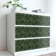 Ulticool Decoratie Sticker Tegels - Steenstrips Wandbekleding voor op de Muur Groen - 15x15 cm - 15 stuks Plakfolie Tegelstickers - Plaktegels Zelfklevend - Sticktiles - Badkamer - Keuken 