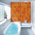 Ulticool Decoratie Sticker Tegels - Oranje Retro Vintage Kleuren - 15x15 cm - 15 stuks Plakfolie Tegelstickers - Plaktegels Zelfklevend - Sticktiles - Badkamer - Keuken