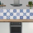 Ulticool Decoratie Sticker Tegels - Nederland Blauw Wit - 15x15 cm - 15 stuks Plakfolie Tegelstickers - Plaktegels Zelfklevend - Sticktiles - Badkamer - Keuken 