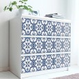 Ulticool Decoratie Sticker Tegels - Blauw Wit Mandala Achterwand Accessoire - 15x15 cm - 15 stuks Plakfolie Tegelstickers - Plaktegels Zelfklevend - Sticktiles - Badkamer - Keuken 