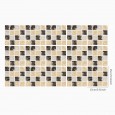 Ulticool Decoratie Sticker Tegels - Marmer Mozaiek Wand Bruin Beige Geel  - 15x15 cm - 15 stuks Plakfolie Tegelstickers - Plaktegels Zelfklevend - Sticktiles - Badkamer - Keuken 