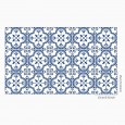 Ulticool Decoratie Sticker Tegels - Blauw Wit Mandala Achterwand Accessoire - 15x15 cm - 15 stuks Plakfolie Tegelstickers - Plaktegels Zelfklevend - Sticktiles - Badkamer - Keuken 