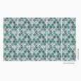 Ulticool Decoratie Sticker Tegels - Geometrische Wanddecoratie Figuren Groen Grijs - 15x15 cm - 15 stuks Plakfolie Tegelstickers - Plaktegels Zelfklevend - Sticktiles - Badkamer - Keuken 