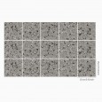 Ulticool Decoratie Sticker Tegels - Graniet Effect Terrazzo Accessoires Grijs Zwart - 15x15 cm - 15 stuks Plakfolie Tegelstickers - Plaktegels Zelfklevend - Sticktiles - Badkamer - Keuken