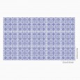 Ulticool Decoratie Sticker Tegels - Blauw Wit Patroon Retro Vintage - 15x15 cm - 15 stuks Plakfolie Tegelstickers - Plaktegels Zelfklevend - Sticktiles - Badkamer - Keuken 