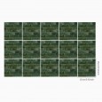Ulticool Decoratie Sticker Tegels - Steenstrips Wandbekleding voor op de Muur Groen - 15x15 cm - 15 stuks Plakfolie Tegelstickers - Plaktegels Zelfklevend - Sticktiles - Badkamer - Keuken 