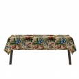 Ulticool Tafelkleed Groot Tafelzeil  Buiten Waterdicht - 140 x 240 cm - Klassiek Boeket Bloemen - Beige Zalm Blauw Rood 